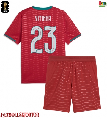 Portugal Vitinha #23 Hemmakläder Barn VM 2026 Kortärmad (+ Korta byxor)